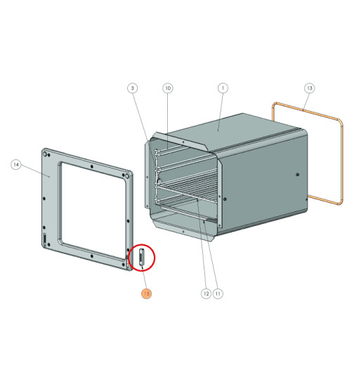 Backrohrtür Gegenlager passend für Varioline LM und LC...