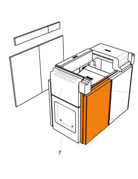 Seitenstein aus Schamott für Lohberger Ligna Mono...