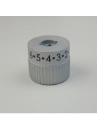 Reglerknebel Primärluft 0-6 in Silber matt für LHS 4-N Herde & AC 105