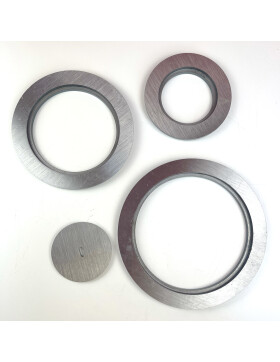 Einlegeringe D 100  mm, 150 mm, 200 mm und 250 mm  für Kochlochdeckel der Stahlherdplatten von Lohberger