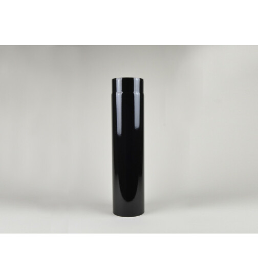 Rauchrohr Durchmesser 120 mm -  Länge 150 mm für Lohberger Herde, emailliert schwarz