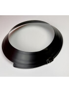 Ofenrohrrosette verstellbar bis 165 mm in Schwarz