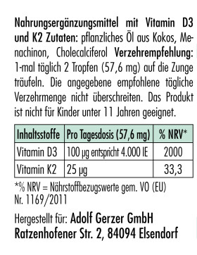 lisado Sonnenklar - Vitamin D3 + K2