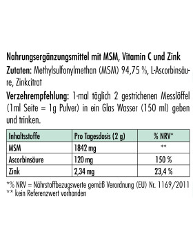 lisado Knorpel- & Zell-Power - MSM(+)