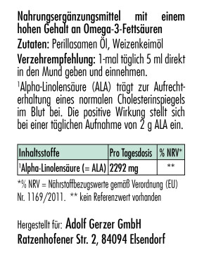 lisado Feldglück - Omega-3-Öl