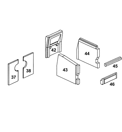 Einzelsteine Heizraum-Schamott für Lohberger LHS 50.3