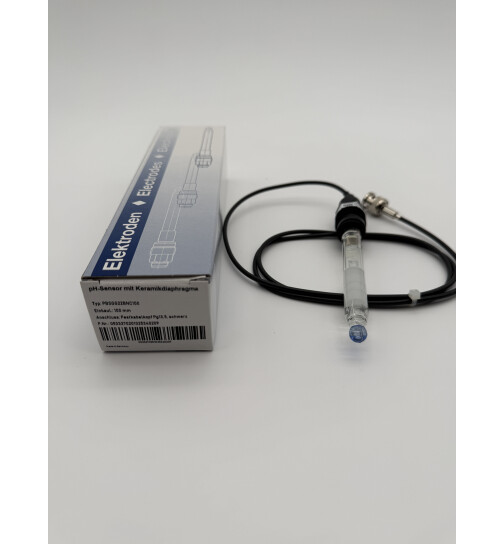 pH-Einstabmesskette 100mm Festkabel BNC